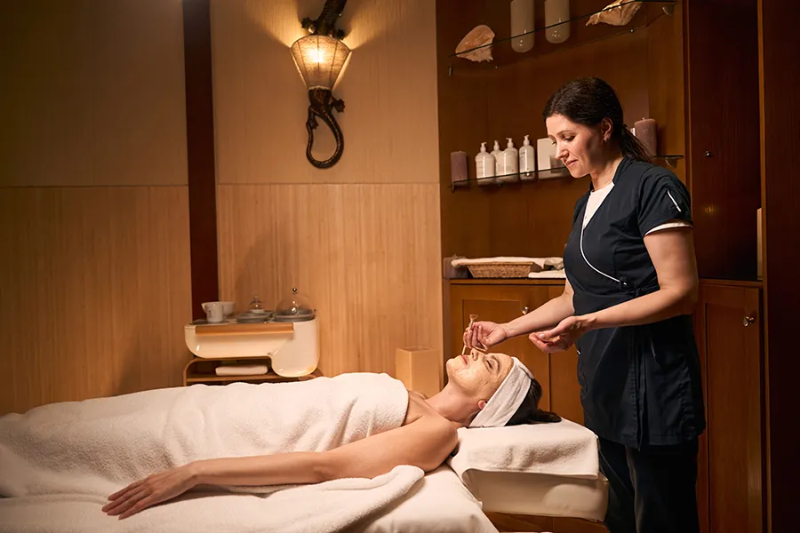 Soins de peau au spa