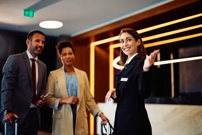 Guide des clients après accueil